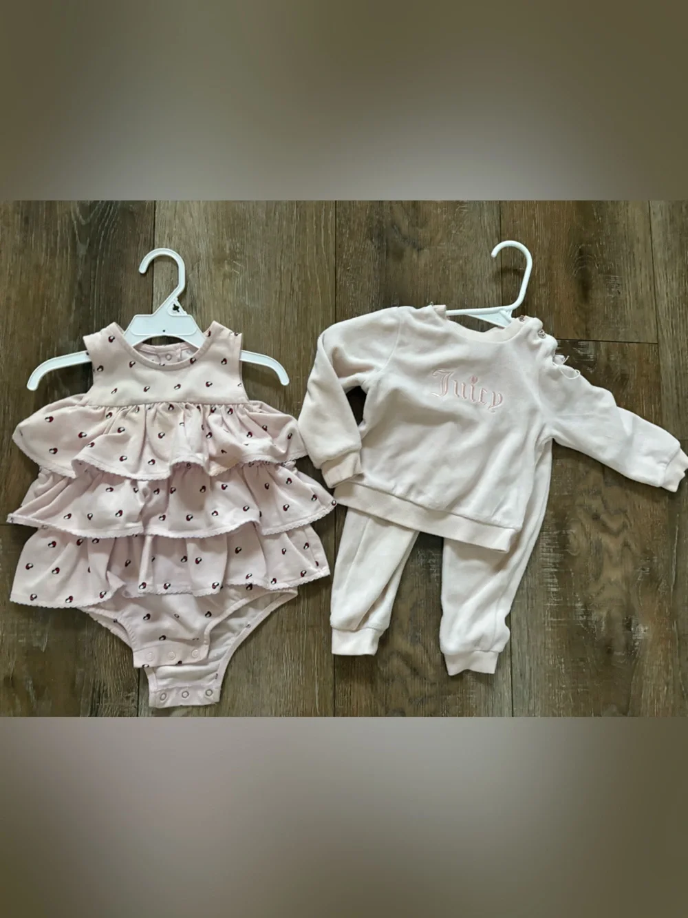 Juicy Couture Tommy Hilfiger Pink Baby Two-Piece Set 18 months bundle